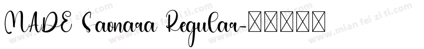 MADE Saonara Regular字体转换